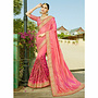 Eleganter Lehenga Sari Lachs, Pink