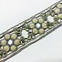 Indische Borte in Silber