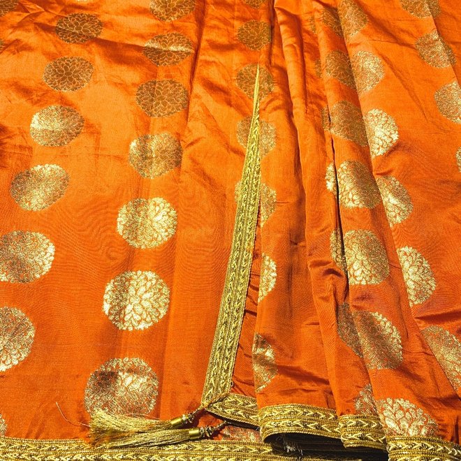 Indische Dupatta in Terracotta