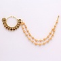 Nasenring mit Kette ohne Piercing (Gold)