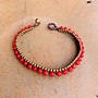 Fusskette in Rot