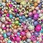Acrylperlen bunt gemischt, in unterschiedlichen Grössen