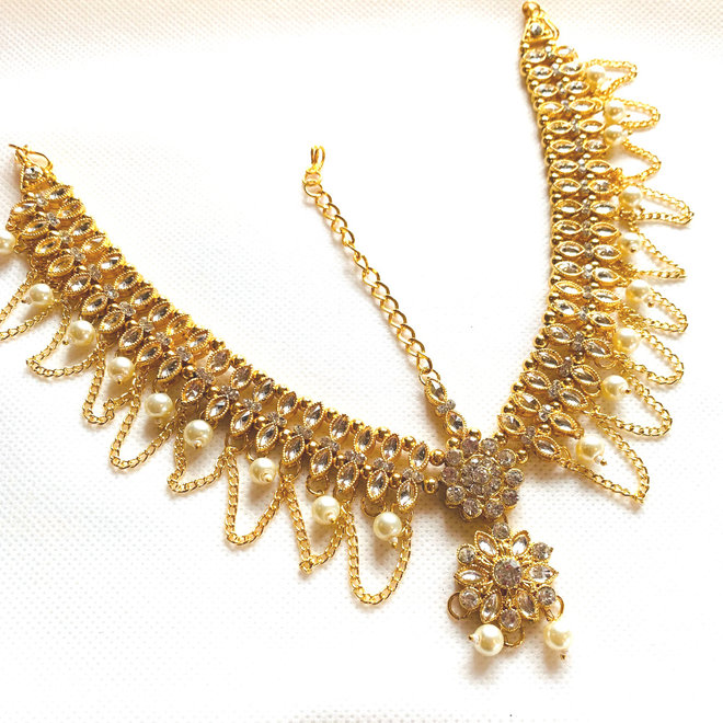 Tikka, Kopfschmuck, Matta Patti, Kundan - Copy