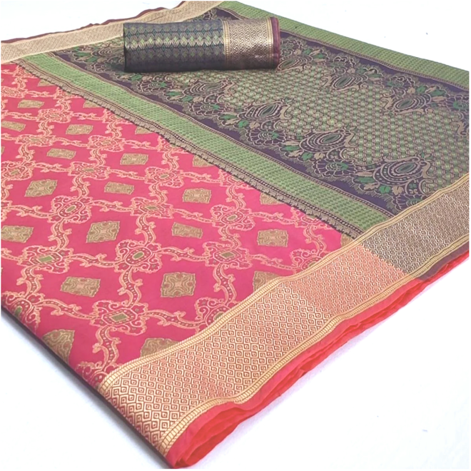 Sari Jacquard in Pink