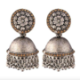 Indische Jhumka Ohrringe versilbert