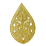 Goldapplikation in Gold