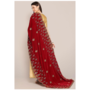 Indische Dupatta aus Samt