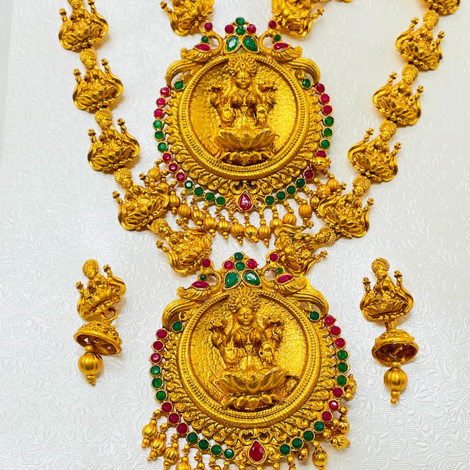 Indisches Kettenset in Gold