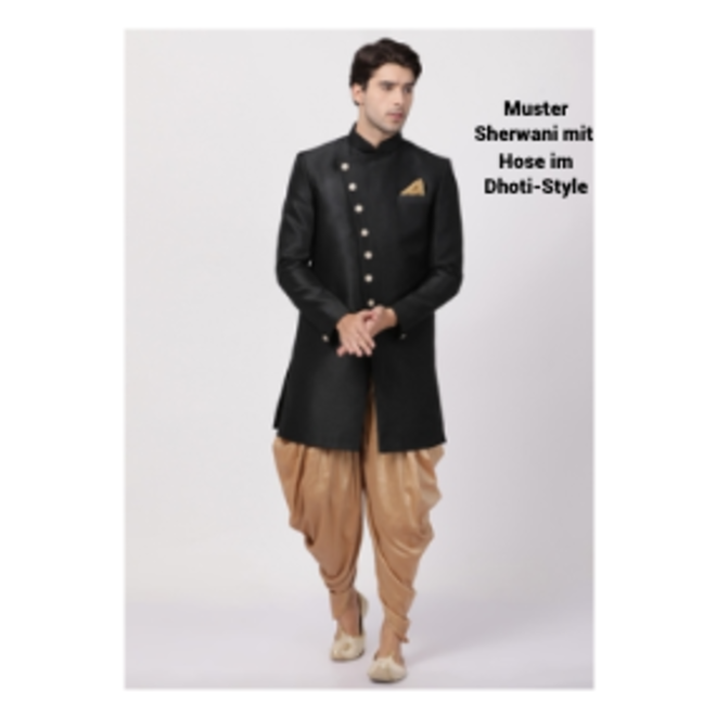 Sherwani Exklusiv in Schwarz