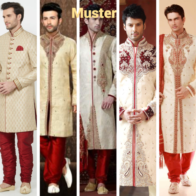 Sherwani Weiss exklusiv