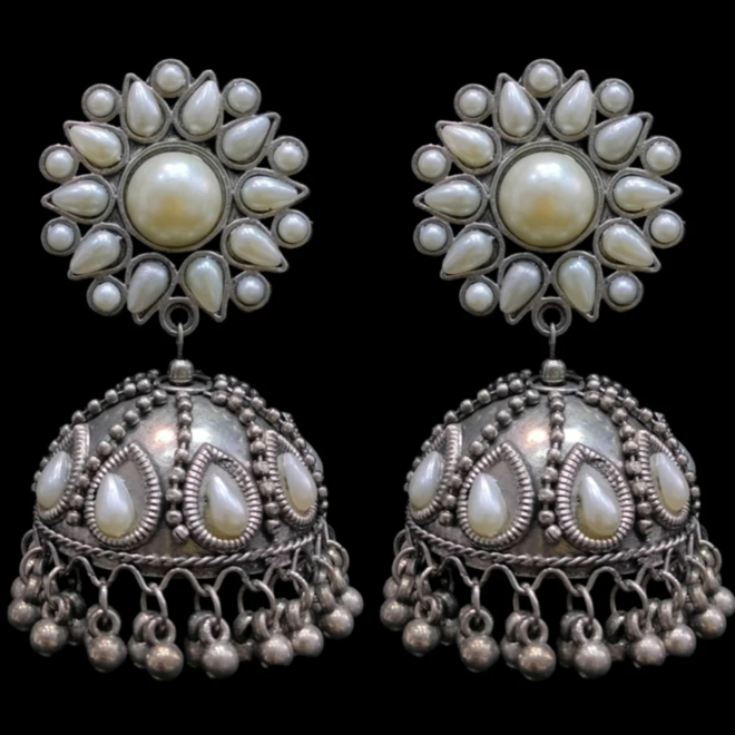 Indische Jhumka Ohrringe