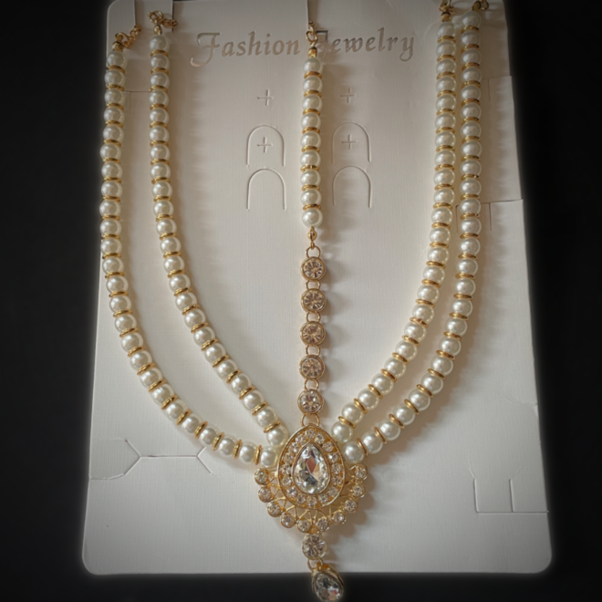 Kopfschmuck Mattha Patti, Kundan indisch