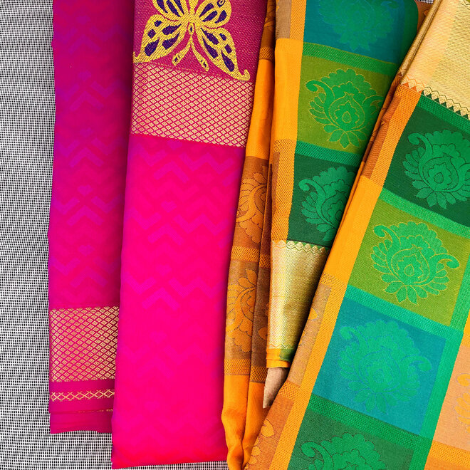 Sarisparpaket - 2 original indische Saris