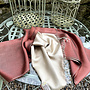 Pashmina Seide in Braun-Beige