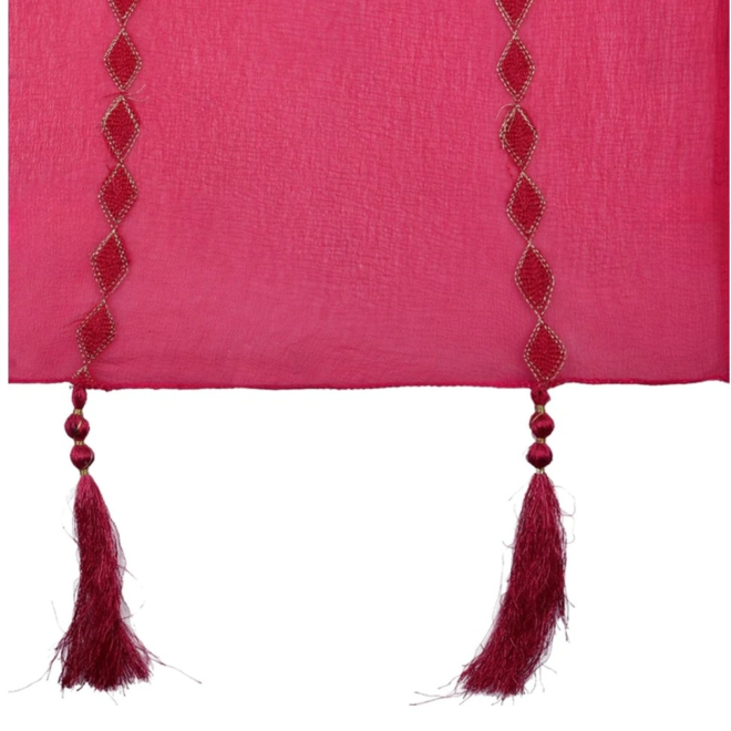 Indischer Schal Chiffon in Pink