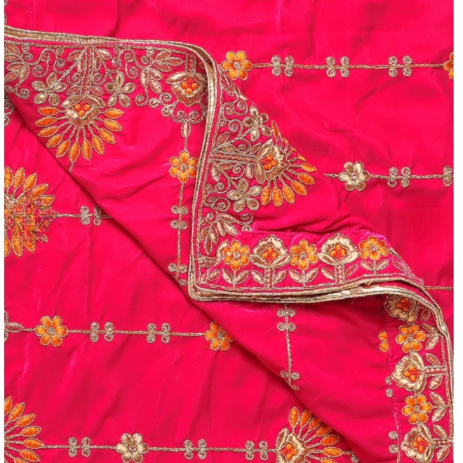 Indische Dupatta aus Samt