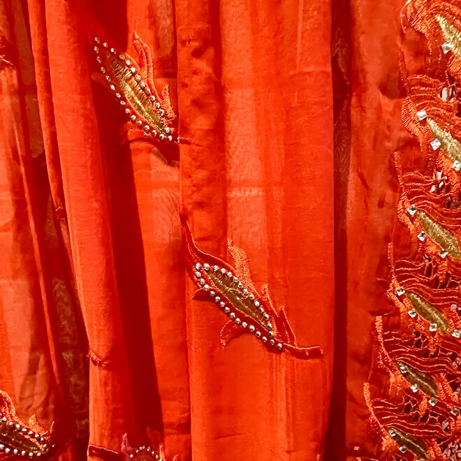 Indische Dupatta in Rot