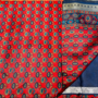 Indischer Sari in Rot/Blau