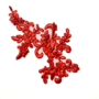 Dekorative Spitzenapplikation in Rot – ca. 22 x 13 cm – zum Aufnähen auf Kleidung, Accessoires & Heimtextilien