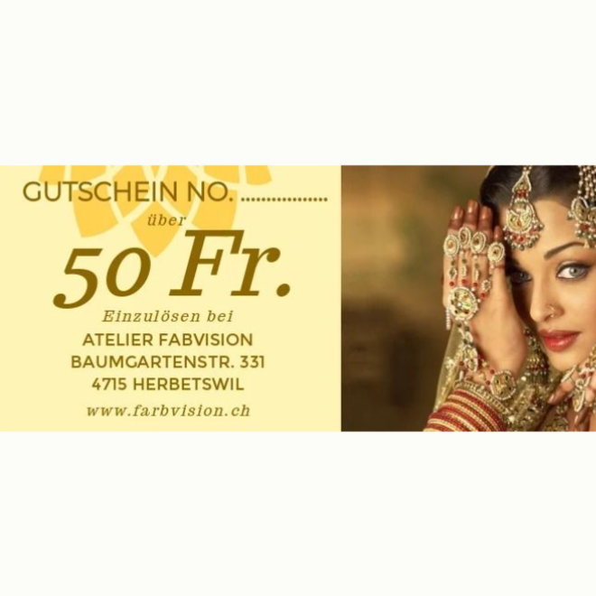 Geschenkgutschein CHF 50.00