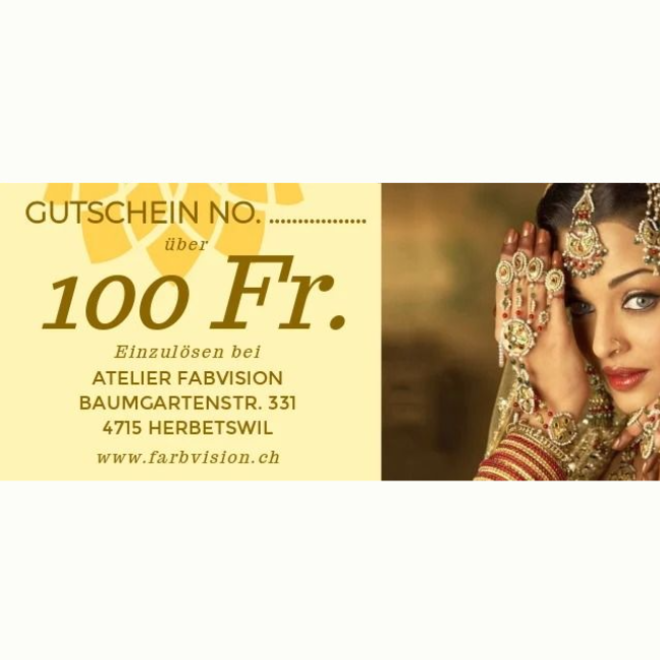 Geschenkgutschein CHF 100.00