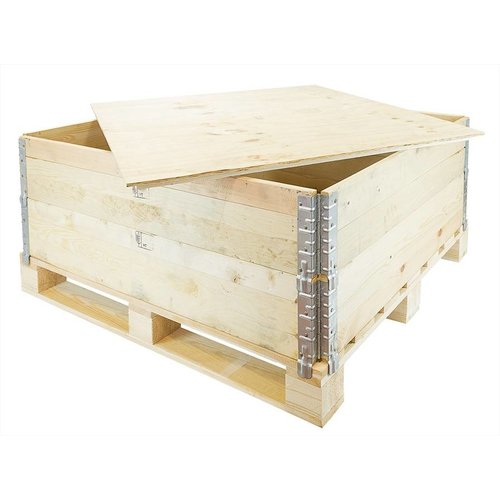 Deksel voor palletrand 800x600x10mm, spaanplaat