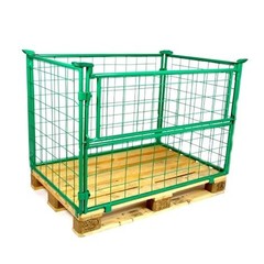 Opzetrand 1200x800x1200mm, metaal groen gelakt, inklapbaar