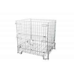Inklapbare draadcontainer 1200x1000x1200mm, verzinkt