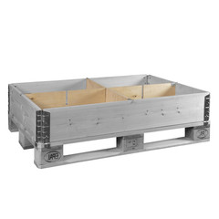 Vakverdeling  palletranden 1200x800x200mm, 4 vakken