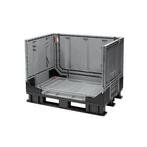 Palletbox 1211x1011x903mm, 750 liter kunststof, inklapbaar