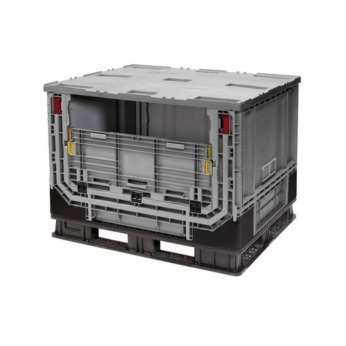 Palletbox 1211x1011x903mm, 750 liter kunststof, inklapbaar  in delenPalletbox 1211x1011x903mm, 750 liter kunststof, inklapbaar in delen