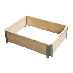 Palletrand 800x600x200mm, 4 scharnieren, gebruikt