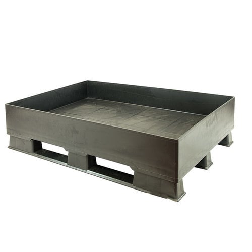 Kunststof lekbak met pallet - 1200x800x310mm, 1250kg