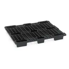 Kunststof pallet 1200x1000x125mm, nestbaar, met rand