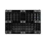Kunststof pallet 1200x800x153mm - Nestbaar, gesloten, met rand