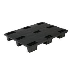 Kunststof pallet 1200x1000x153mm - Nestbaar, gesloten, met rand