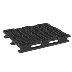 Kunststof pallet 1200x1000x155mm, 3 sledes, met rand