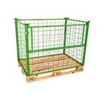 Opzetrand 1200x800x1000mm, metaal groen gelakt, inklapbaar, gebruikt