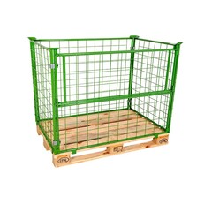 Opzetrand 1200x800x1000mm, metaal groen gelakt, inklapbaar, gebruikt