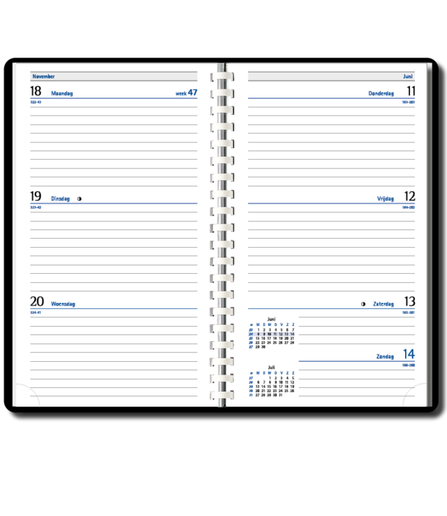 937-90-999: 8x Agenda H37 Milano 2027 - omslag PVC