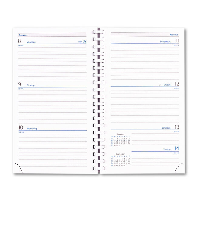 937-34-999: 5x Zakagenda H37 Milano 2026 - in omslag Two-tone