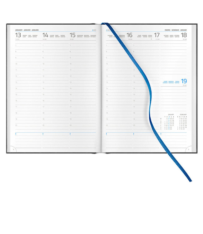 945-CL-840: 5x Bureau Agenda H45 Arezzo 2027 - omslag Taggia zwart