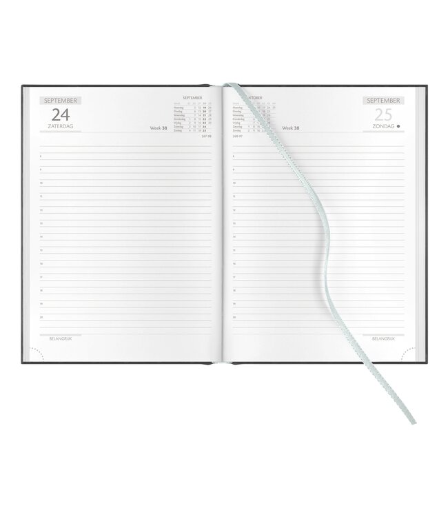 970-CL-840: 5x Bureau Agenda H70 1 dag 2027 - omslag Taggia zwart