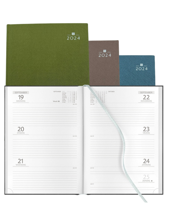 900-Taggia: 1x Pakket van 24 agenda's in omslag Taggia