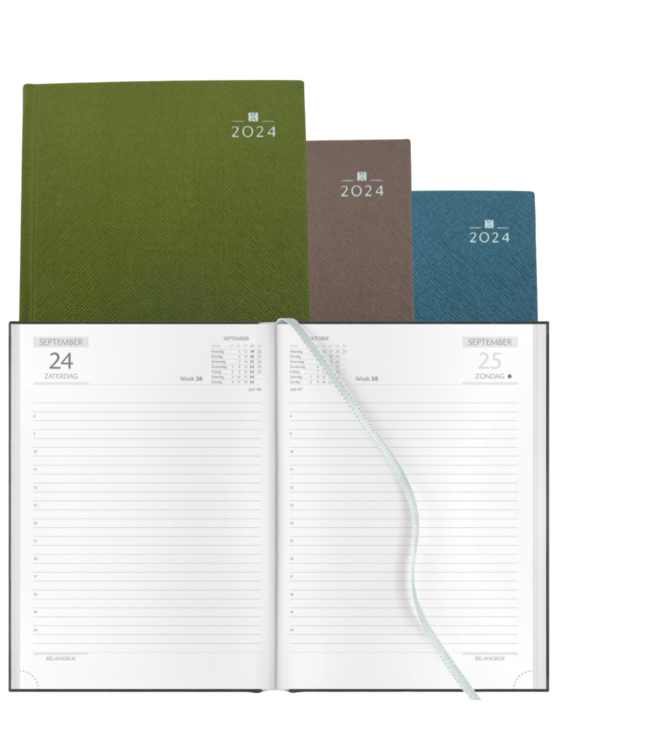 900-Taggia: 1x Pakket van 24 agenda's in omslag Taggia