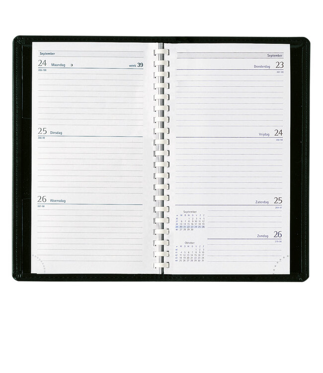 937-15-999: 3x Zakagenda H37 Milano 2026 - in omslag semileder