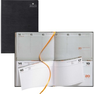 820-Y1-191: 4x Open Design Twin agenda, zwart