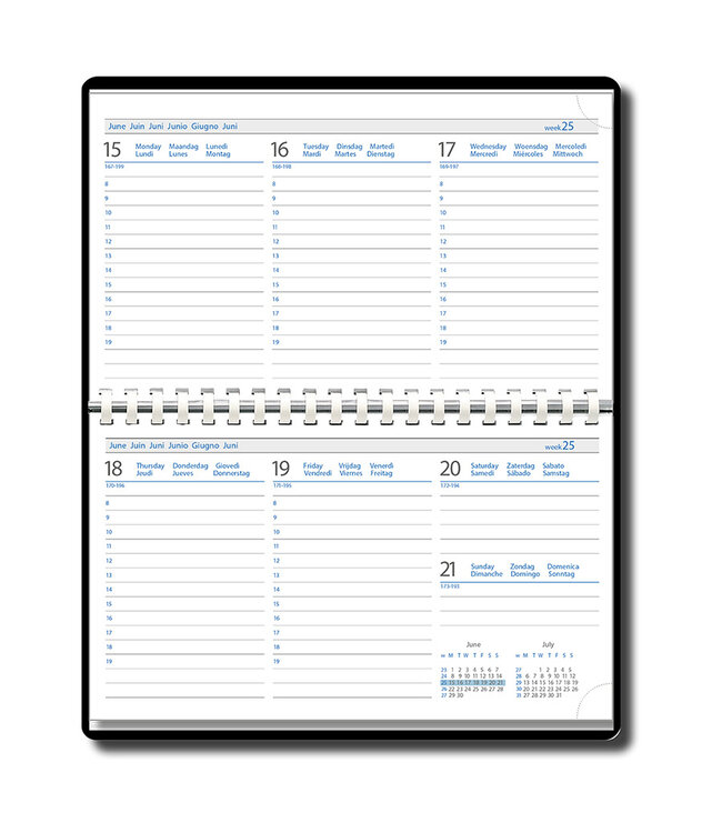 944-90-999: 5x Agenda H44 Parma - omslag PVC