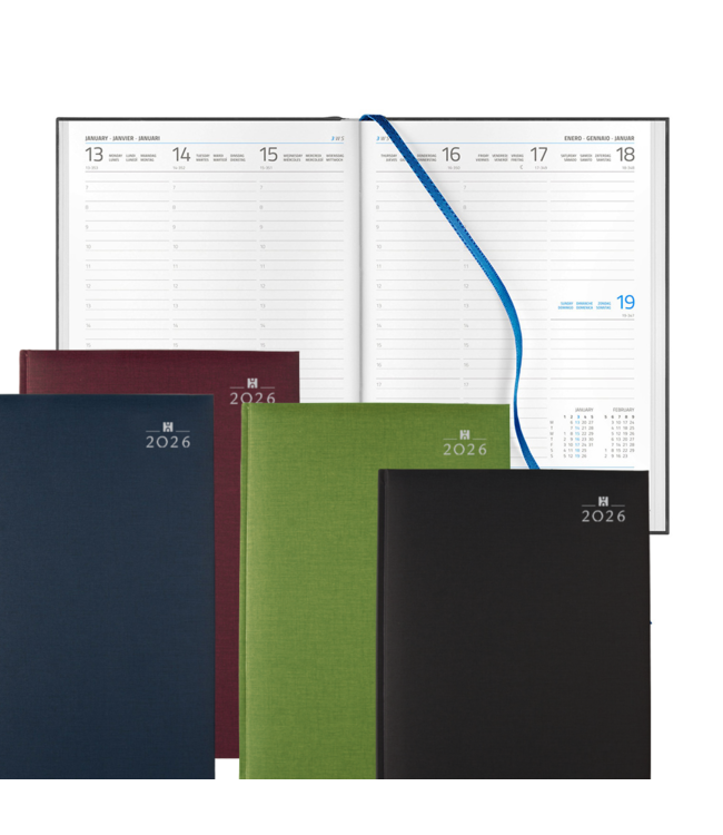 945-68-999: 6x Bureau Agenda H45 Arezzo 2026 - omslag Caribe Oceano