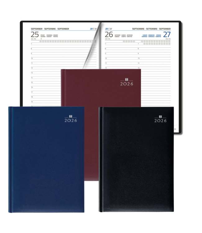 942-01-999: 5x Bureau Agenda H42 1 dag 2026 - omslag Balacron